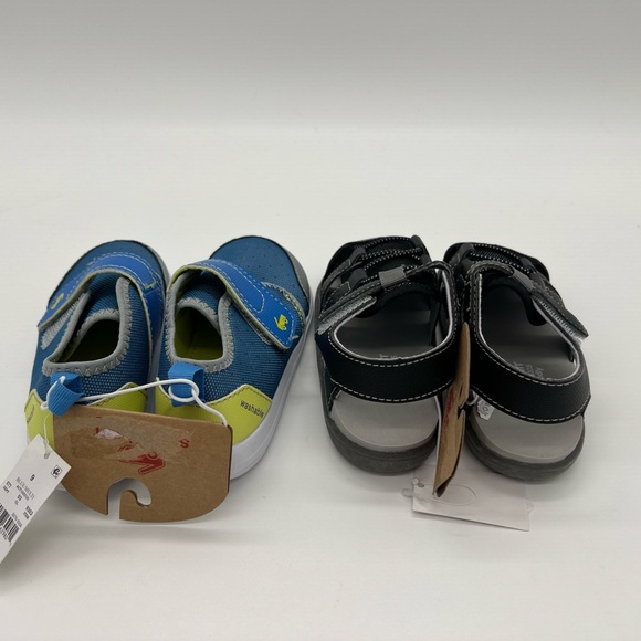 See Kai Run Basics Toddler Cruiser Shoes Blue/Multi and Black Sandals Deal Combo - Picture 2 of 5